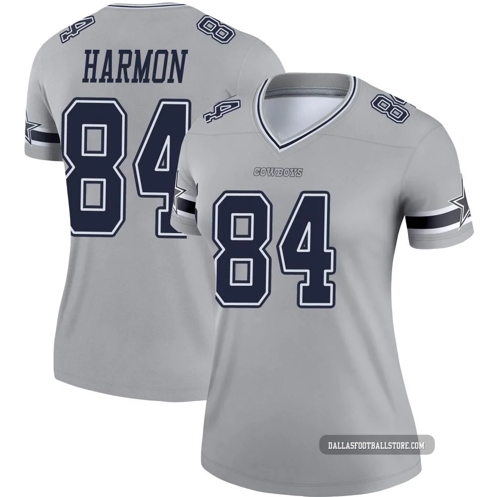 Kelvin Harmon Dallas Cowboys ＃84 Legend Women's Gray Inverted Jersey