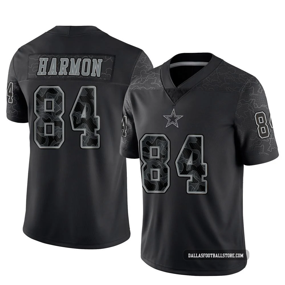 Kelvin Harmon Dallas Cowboys ＃84 Limited Men's Black Reflective Jersey