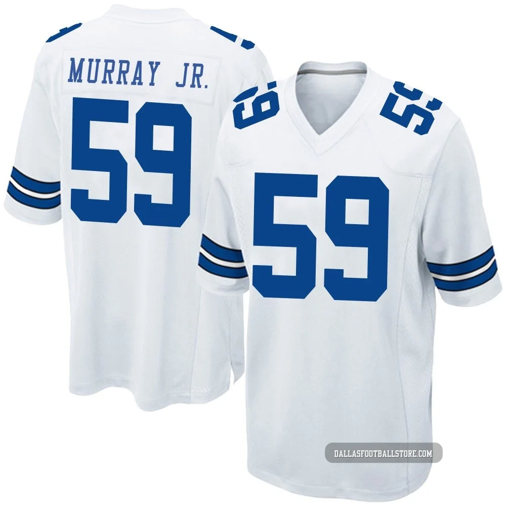 Kenneth Murray Jr. Dallas Cowboys ＃59 Game Men's White Jersey
