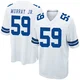 Kenneth Murray Jr. Dallas Cowboys ＃59 Game Youth White Jersey