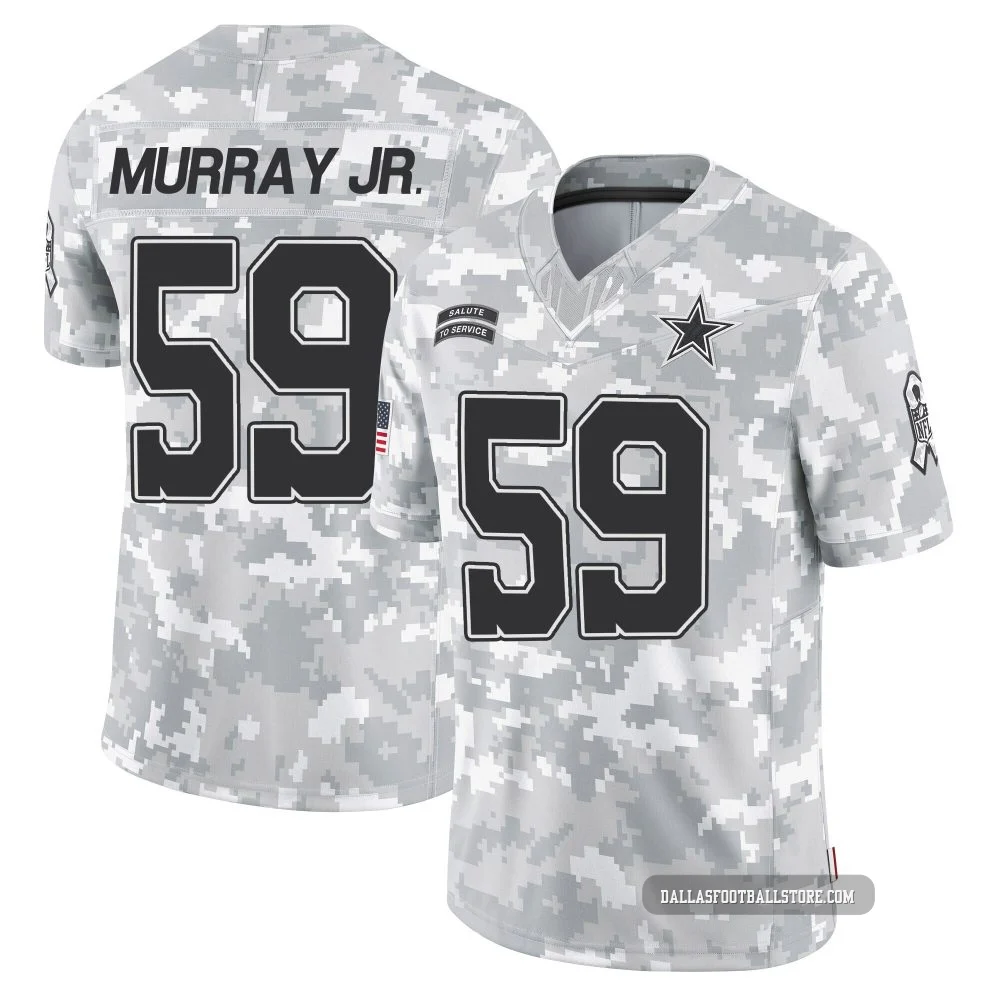 Kenneth Murray Jr. Dallas Cowboys ＃59 Limited Youth Arctic Camo 2024 Salute to Service Jersey