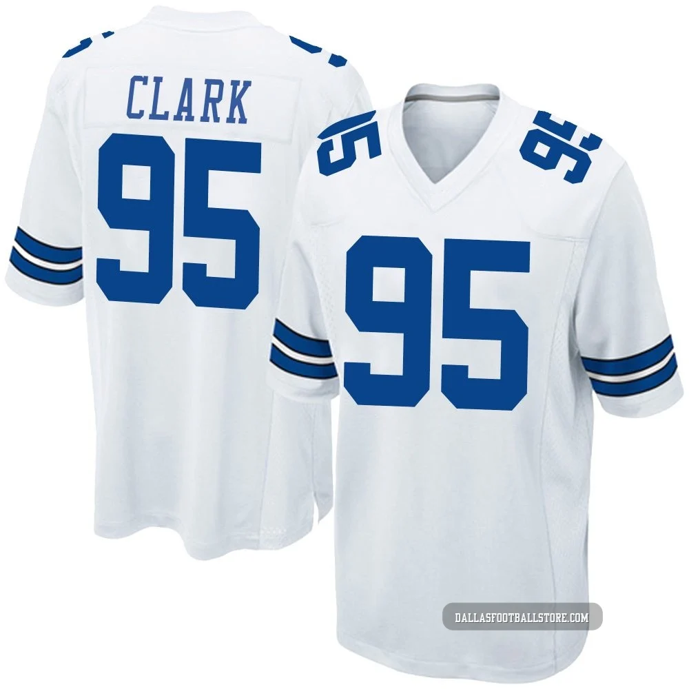 Kenny Clark Dallas Cowboys ＃95 Game Men's White Jersey
