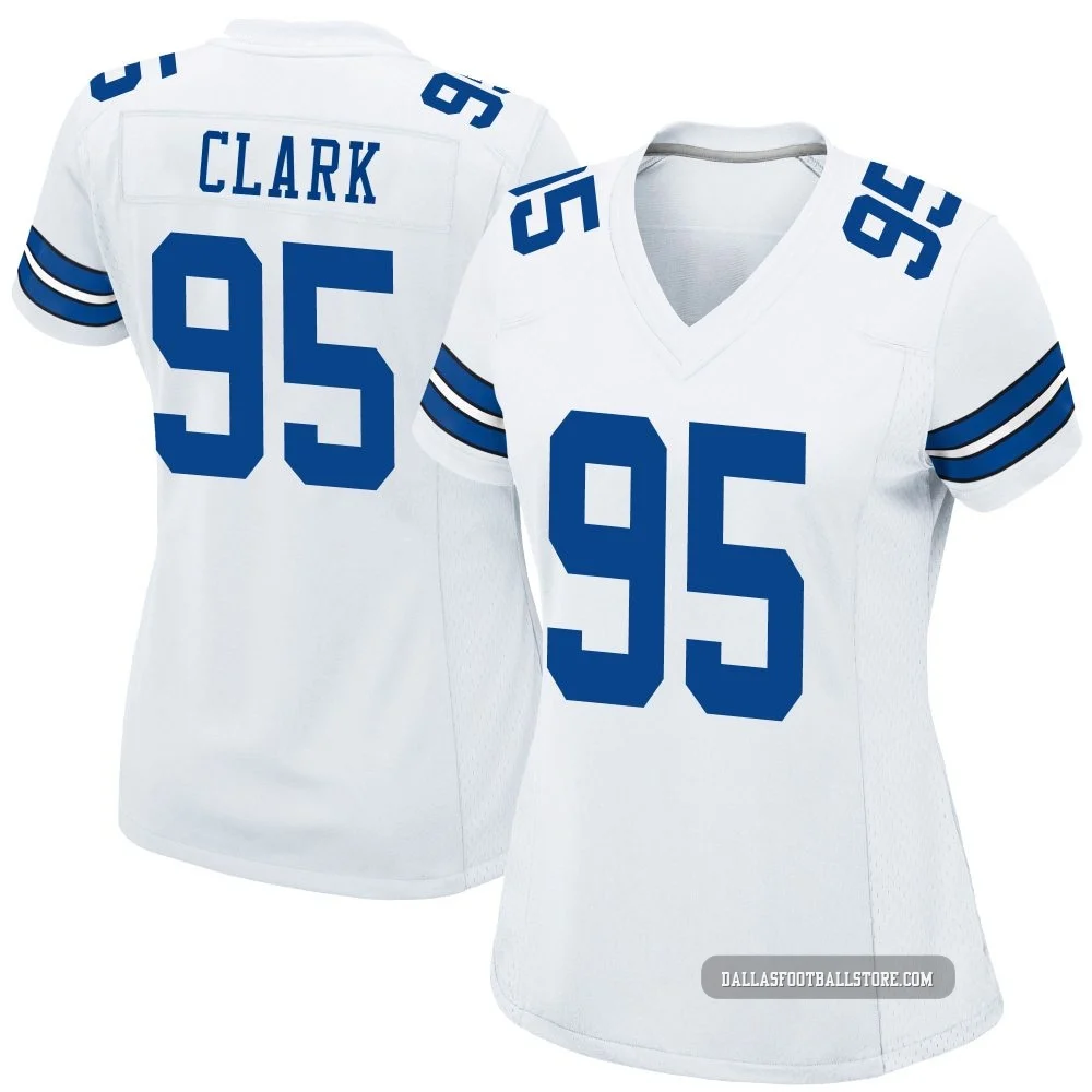 Kenny Clark Dallas Cowboys ＃95 Game Women's White Jersey
