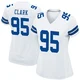 Kenny Clark Dallas Cowboys ＃95 Game Women's White Jersey