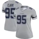 Kenny Clark Dallas Cowboys ＃95 Legend Women's Gray Inverted Jersey