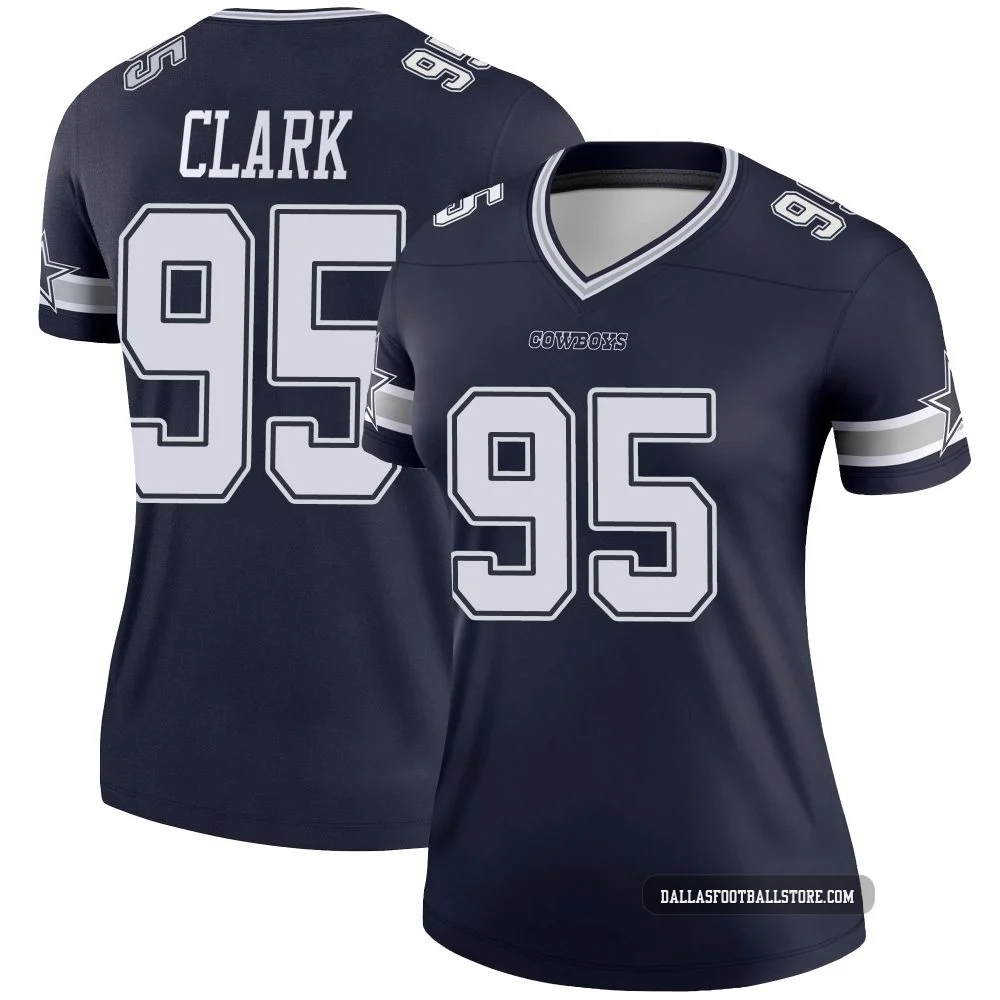 Kenny Clark Dallas Cowboys ＃95 Legend Women's Navy Jersey