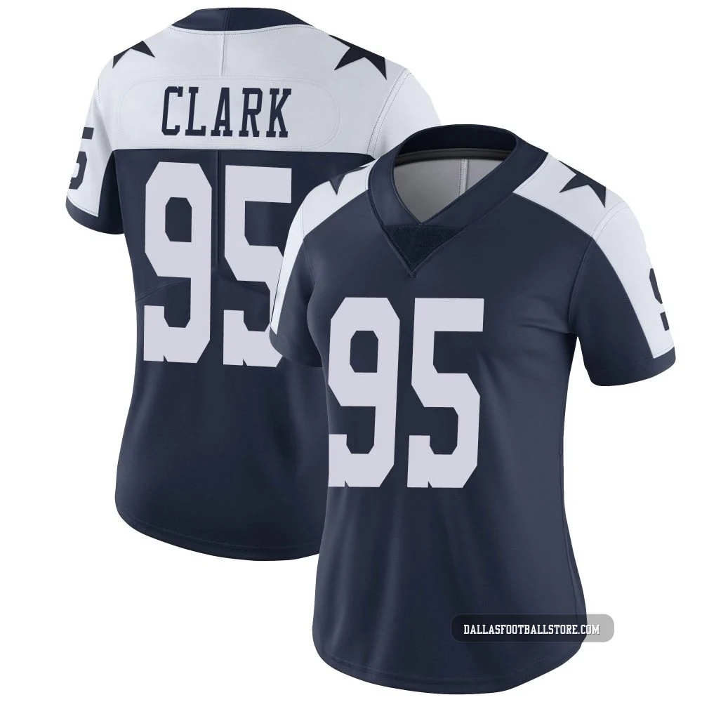 Kenny Clark Dallas Cowboys ＃95 Limited Women's Navy Alternate Vapor Untouchable Jersey