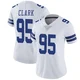 Kenny Clark Dallas Cowboys ＃95 Limited Women's White Vapor Untouchable Jersey