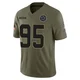 Kenny Clark Dallas Cowboys ＃95 Limited Youth Olive 2025 Salute to Service Jersey