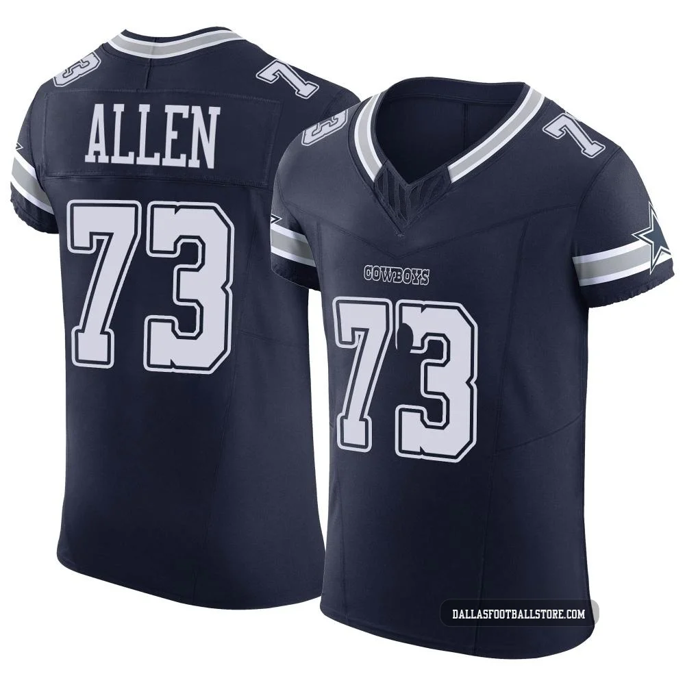Larry Allen Dallas Cowboys ＃73 Elite Men's Navy Vapor F.U.S.E. Jersey