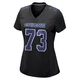 Larry Allen Dallas Cowboys ＃73 Game Women's Black Carbon Fashion Jersey