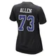 Larry Allen Dallas Cowboys ＃73 Game Women's Black Carbon Fashion Jersey