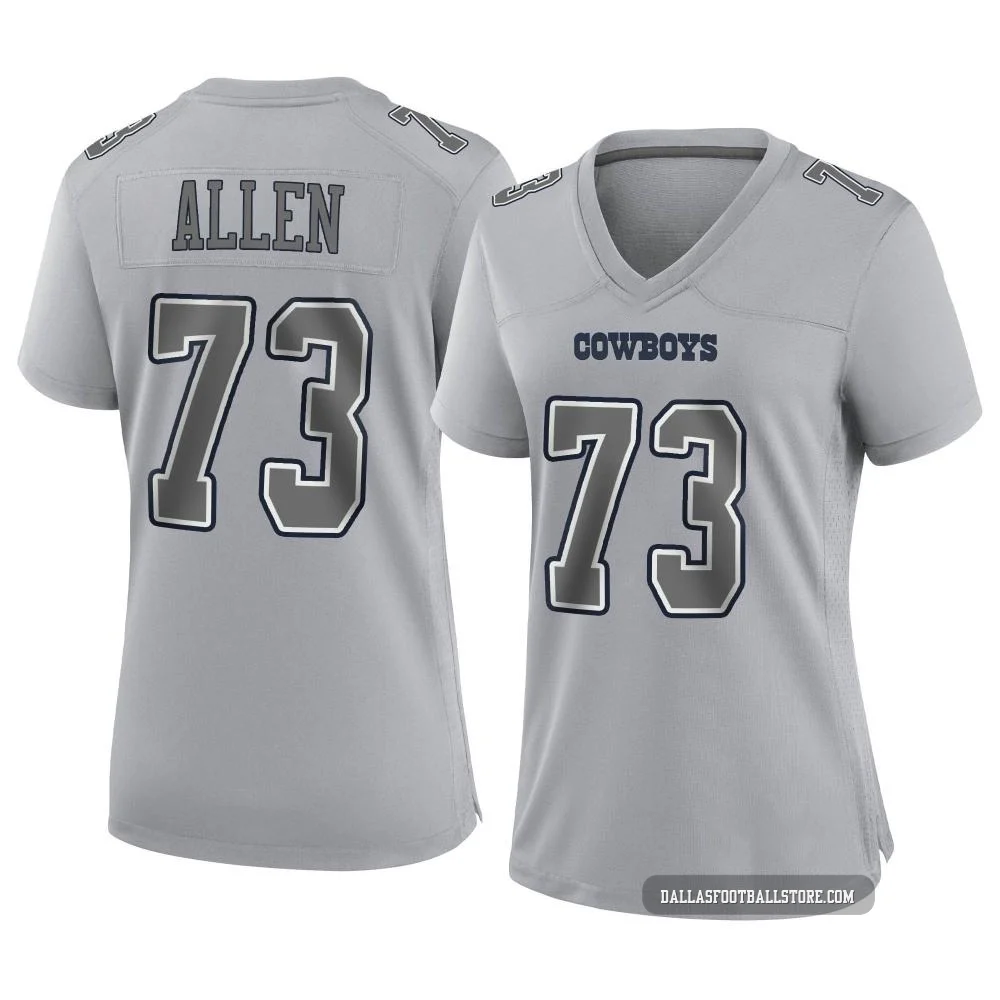 Larry Allen Dallas Cowboys ＃73 Game Women's Gray Atmosphere Fashion Jersey