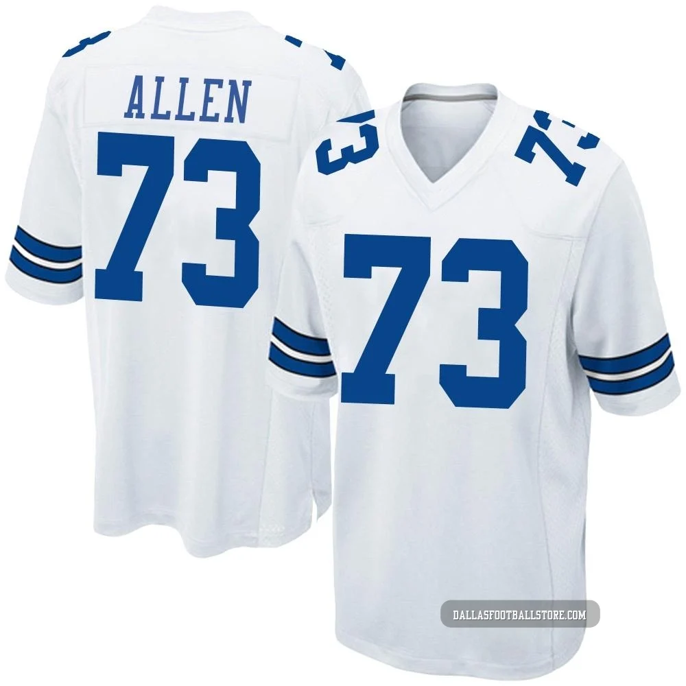 Larry Allen Dallas Cowboys ＃73 Game Youth White Jersey