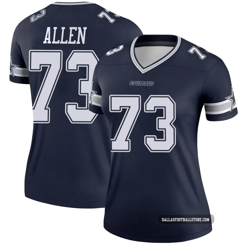 Larry Allen Dallas Cowboys ＃73 Legend Women's Navy Jersey