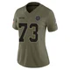 Larry Allen Dallas Cowboys ＃73 Limited Women's Olive 2025 Salute to Service Jersey