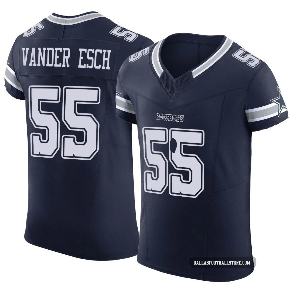 Leighton Vander Esch Dallas Cowboys ＃55 Elite Men's Navy Vapor F.U.S.E. Jersey