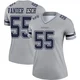 Leighton Vander Esch Dallas Cowboys ＃55 Legend Women's Gray Inverted Jersey
