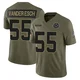 Leighton Vander Esch Dallas Cowboys ＃55 Limited Men's Olive 2025 Salute to Service Jersey