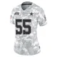 Leighton Vander Esch Dallas Cowboys ＃55 Limited Women's Arctic Camo 2024 Salute to Service Jersey