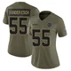 Leighton Vander Esch Dallas Cowboys ＃55 Limited Women's Olive 2025 Salute to Service Jersey