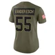 Leighton Vander Esch Dallas Cowboys ＃55 Limited Women's Olive 2025 Salute to Service Jersey
