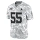Leighton Vander Esch Dallas Cowboys ＃55 Limited Youth Arctic Camo 2024 Salute to Service Jersey