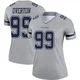 LT Overton Dallas Cowboys ＃99 Legend Women's Gray Inverted Jersey