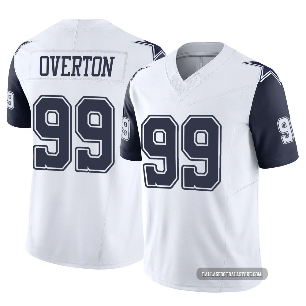LT Overton Dallas Cowboys ＃99 Limited Men's White 2nd Alternate Vapor F.U.S.E. Jersey