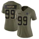 LT Overton Dallas Cowboys ＃99 Limited Women's Olive 2025 Salute to Service Jersey