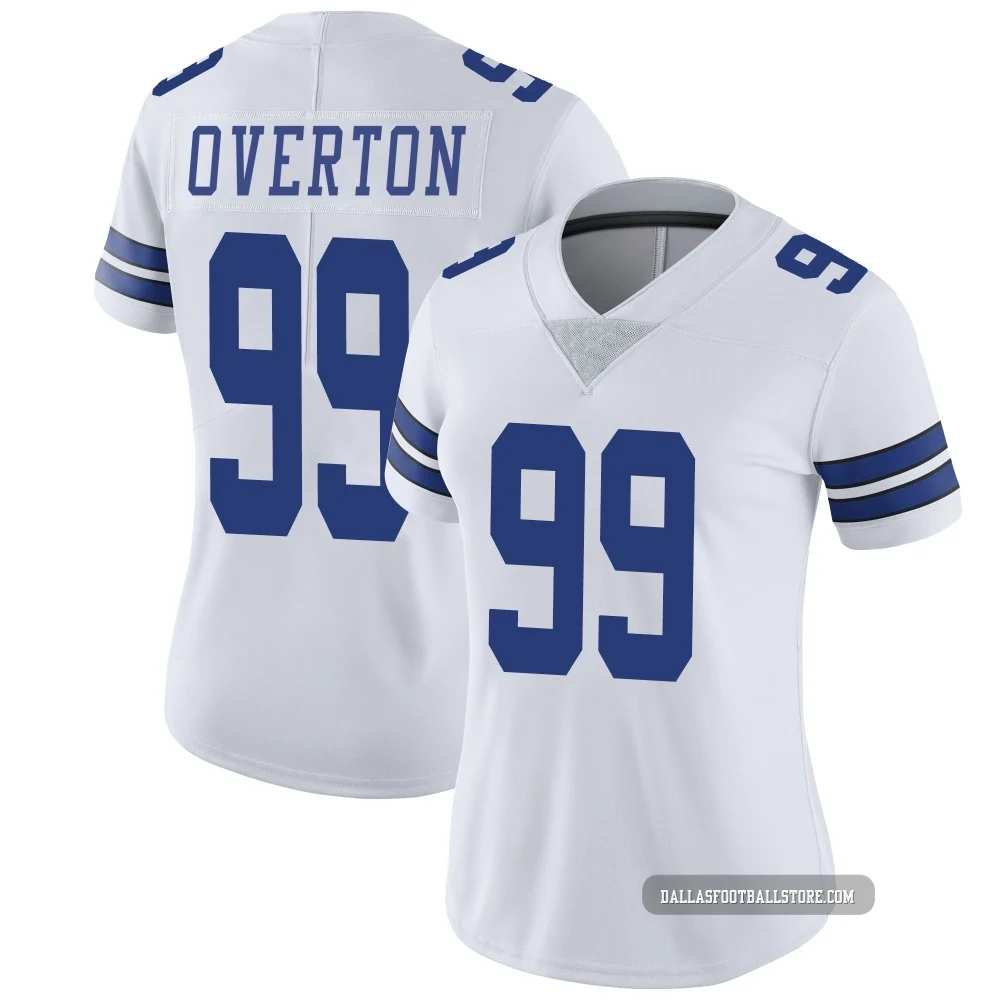 LT Overton Dallas Cowboys ＃99 Limited Women's White Vapor Untouchable Jersey