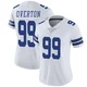 LT Overton Dallas Cowboys ＃99 Limited Women's White Vapor Untouchable Jersey