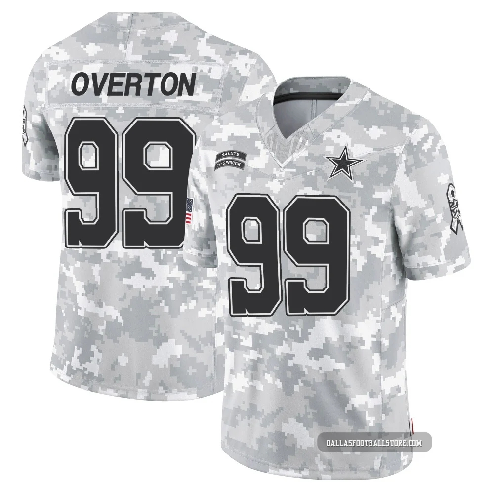 LT Overton Dallas Cowboys ＃99 Limited Youth Arctic Camo 2024 Salute to Service Jersey
