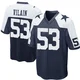 Luiji Vilain Dallas Cowboys ＃53 Game Youth Navy Blue Throwback Jersey