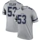 Luiji Vilain Dallas Cowboys ＃53 Legend Men's Gray Inverted Jersey