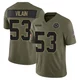 Luiji Vilain Dallas Cowboys ＃53 Limited Men's Olive 2025 Salute to Service Jersey