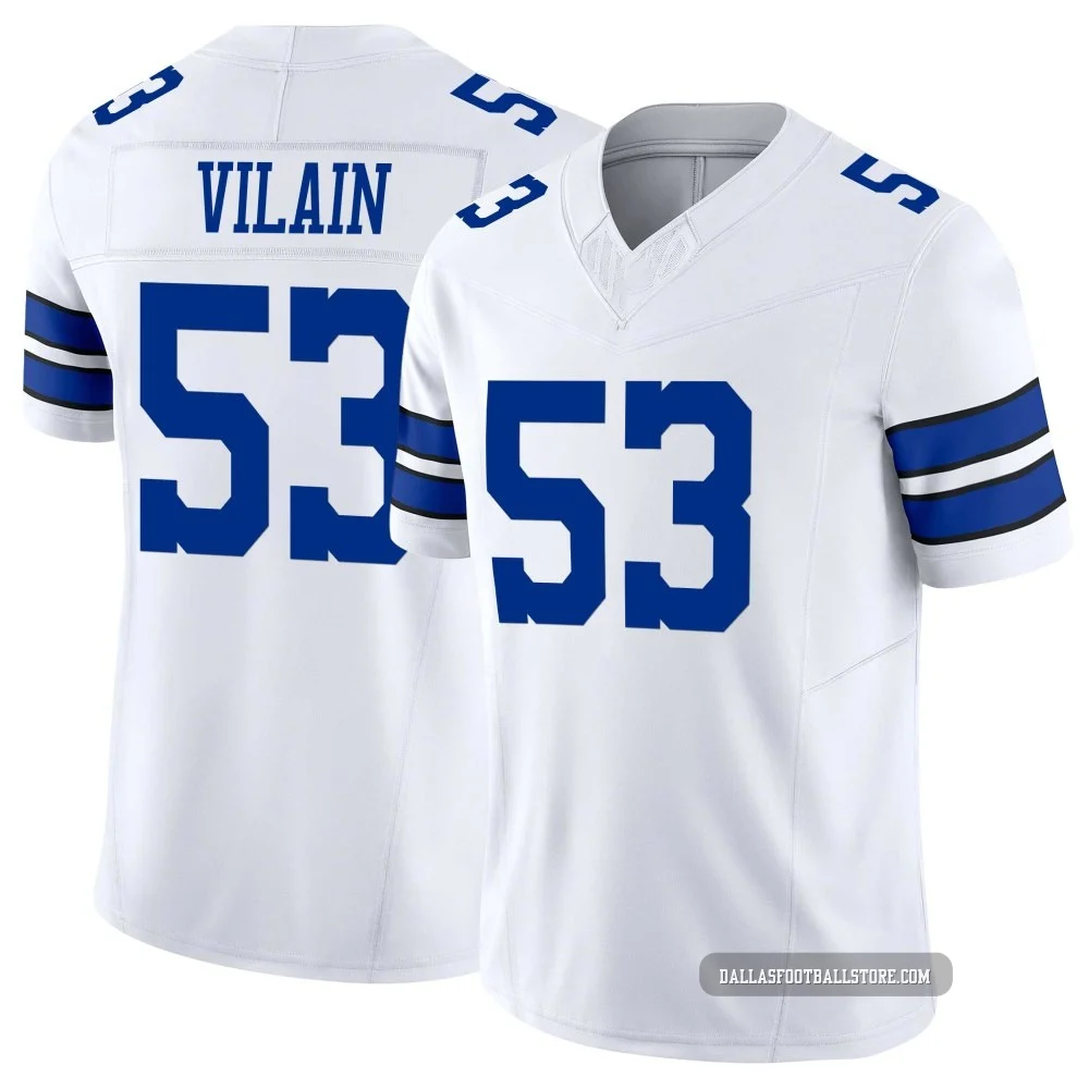 Luiji Vilain Dallas Cowboys ＃53 Limited Men's White Vapor F.U.S.E. Jersey
