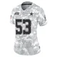 Luiji Vilain Dallas Cowboys ＃53 Limited Women's Arctic Camo 2024 Salute to Service Jersey