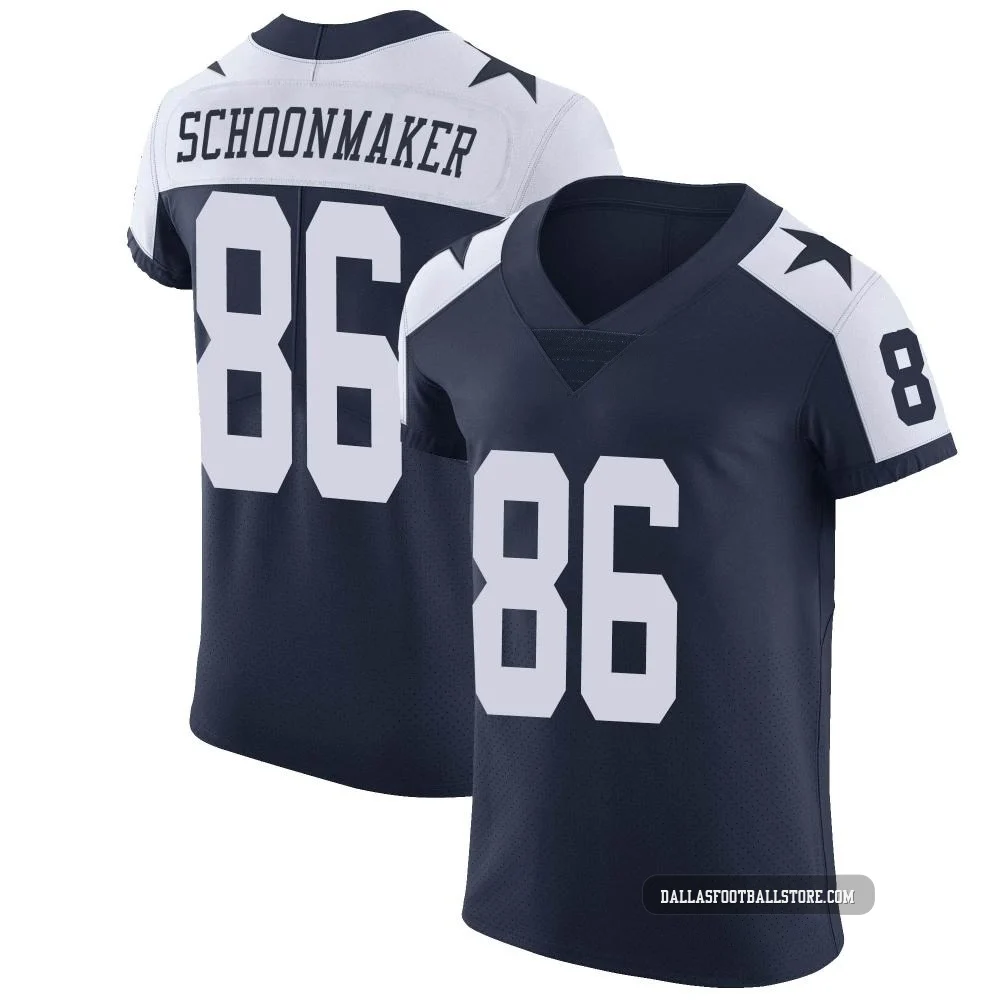 Luke Schoonmaker Dallas Cowboys ＃86 Elite Men's Navy Alternate Vapor Untouchable Jersey
