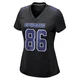 Luke Schoonmaker Dallas Cowboys ＃86 Game Women's Black Carbon Fashion Jersey