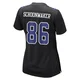 Luke Schoonmaker Dallas Cowboys ＃86 Game Women's Black Carbon Fashion Jersey