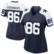 Luke Schoonmaker Dallas Cowboys ＃86 Game Women's Navy Alternate Jersey