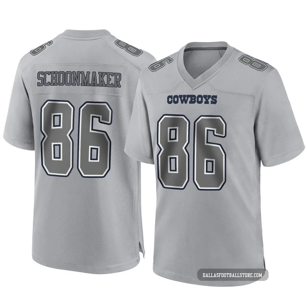 Luke Schoonmaker Dallas Cowboys ＃86 Game Youth Gray Atmosphere Fashion Jersey
