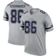 Luke Schoonmaker Dallas Cowboys ＃86 Legend Men's Gray Inverted Jersey