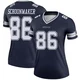 Luke Schoonmaker Dallas Cowboys ＃86 Legend Women's Navy Jersey