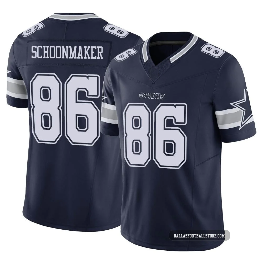 Luke Schoonmaker Dallas Cowboys ＃86 Limited Youth Navy Vapor F.U.S.E. Jersey