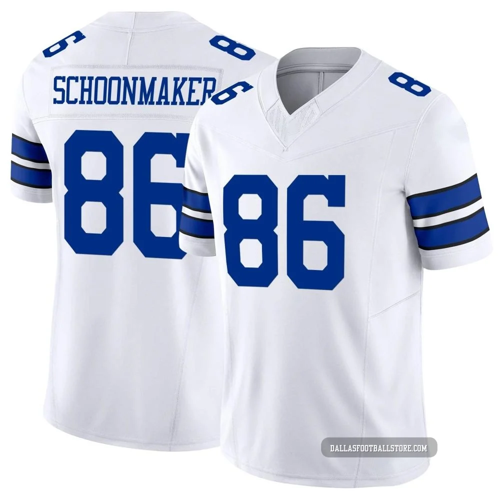 Luke Schoonmaker Dallas Cowboys ＃86 Limited Youth White Vapor F.U.S.E. Jersey
