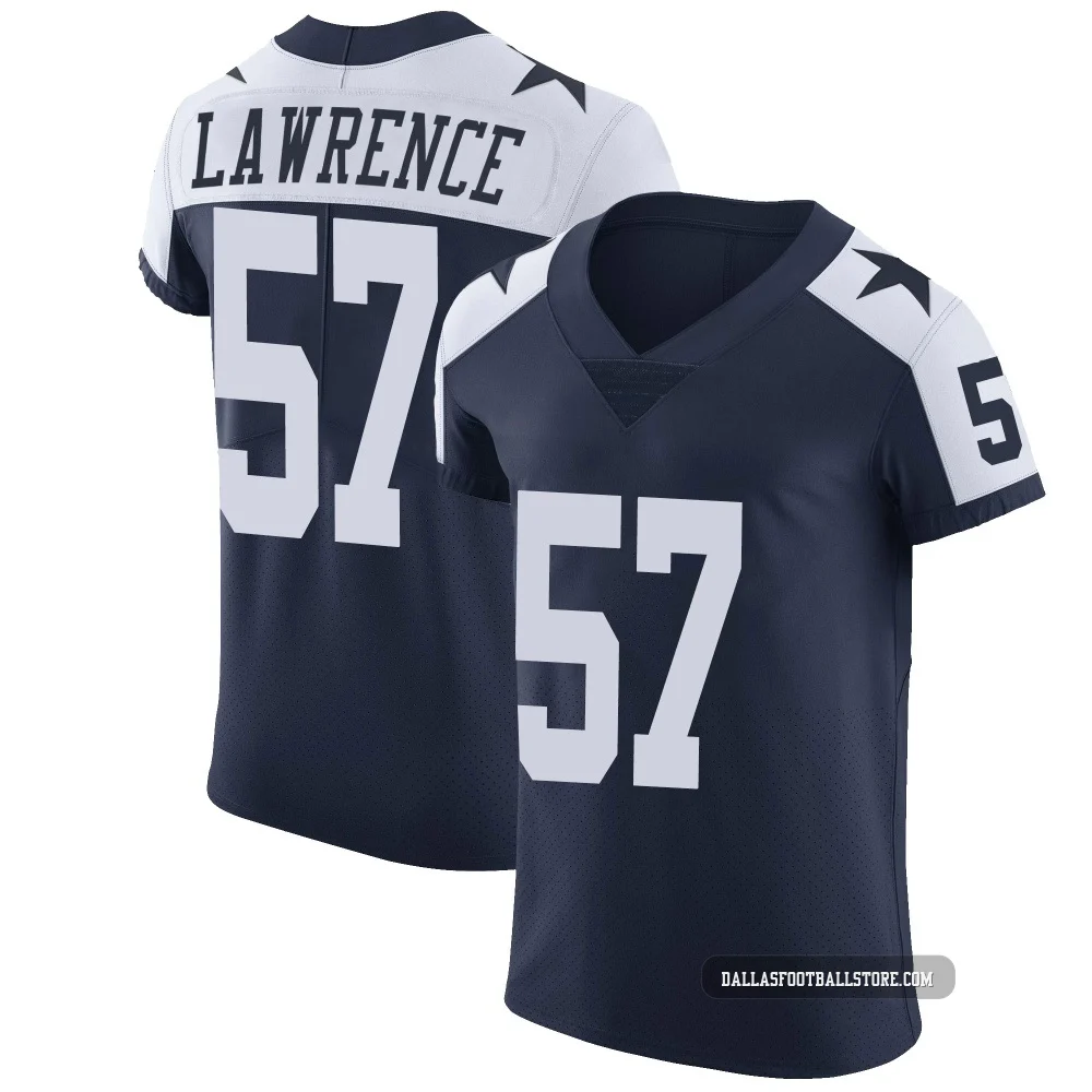 Malachi Lawrence Dallas Cowboys ＃57 Elite Men's Navy Alternate Vapor Untouchable Jersey