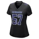 Malachi Lawrence Dallas Cowboys ＃57 Game Women's Black Carbon Fashion Jersey