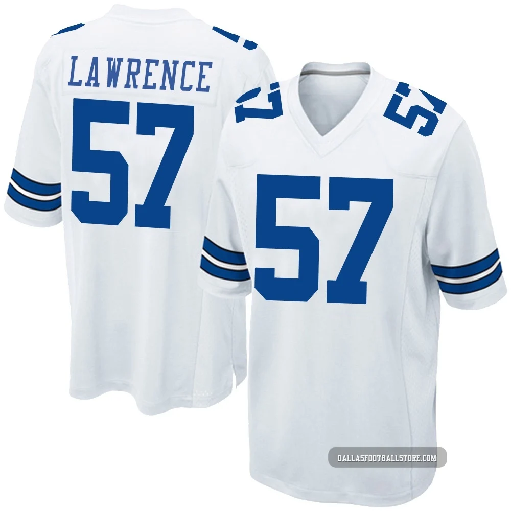 Malachi Lawrence Dallas Cowboys ＃57 Game Youth White Jersey